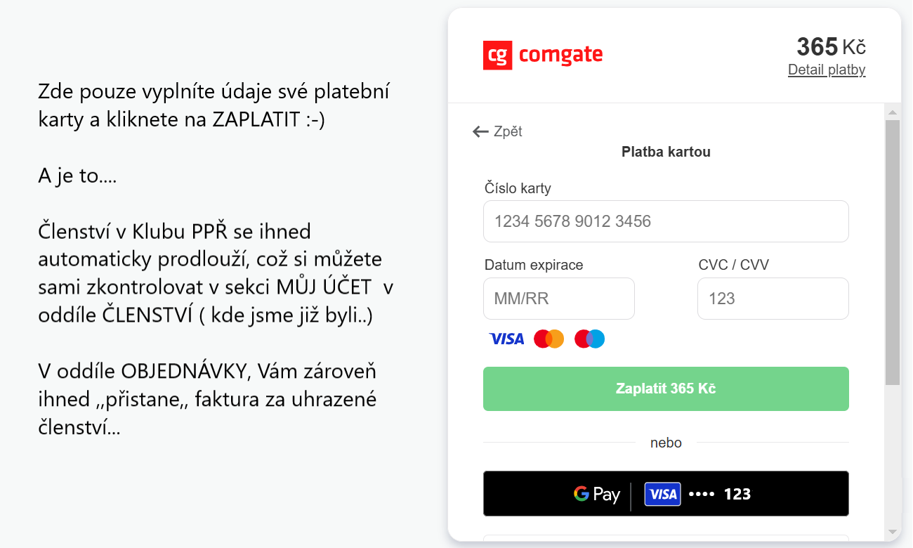 Obnovení členství 7