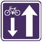 Jednosměrný provoz s povoleným provozem cyklistů v protisměru